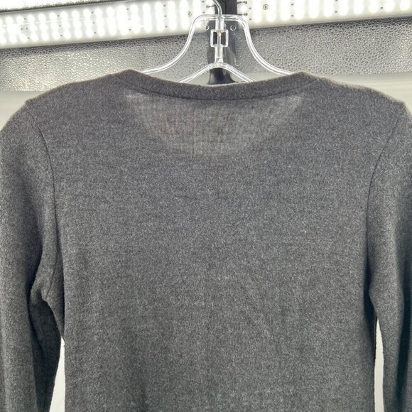 Jolie Women's Long Sleeve Tie Front Top Gray Size Small - Picture 6 of 11